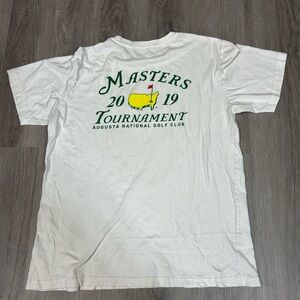 The Masters 2019 Augusta National Golf Club White T-shirt L